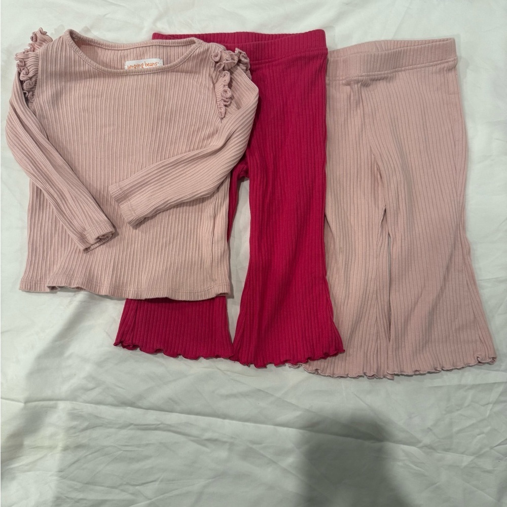 Bundle Jumping Beans Long Sleeve Top and Pants Size 12M Pants and 18M Top
